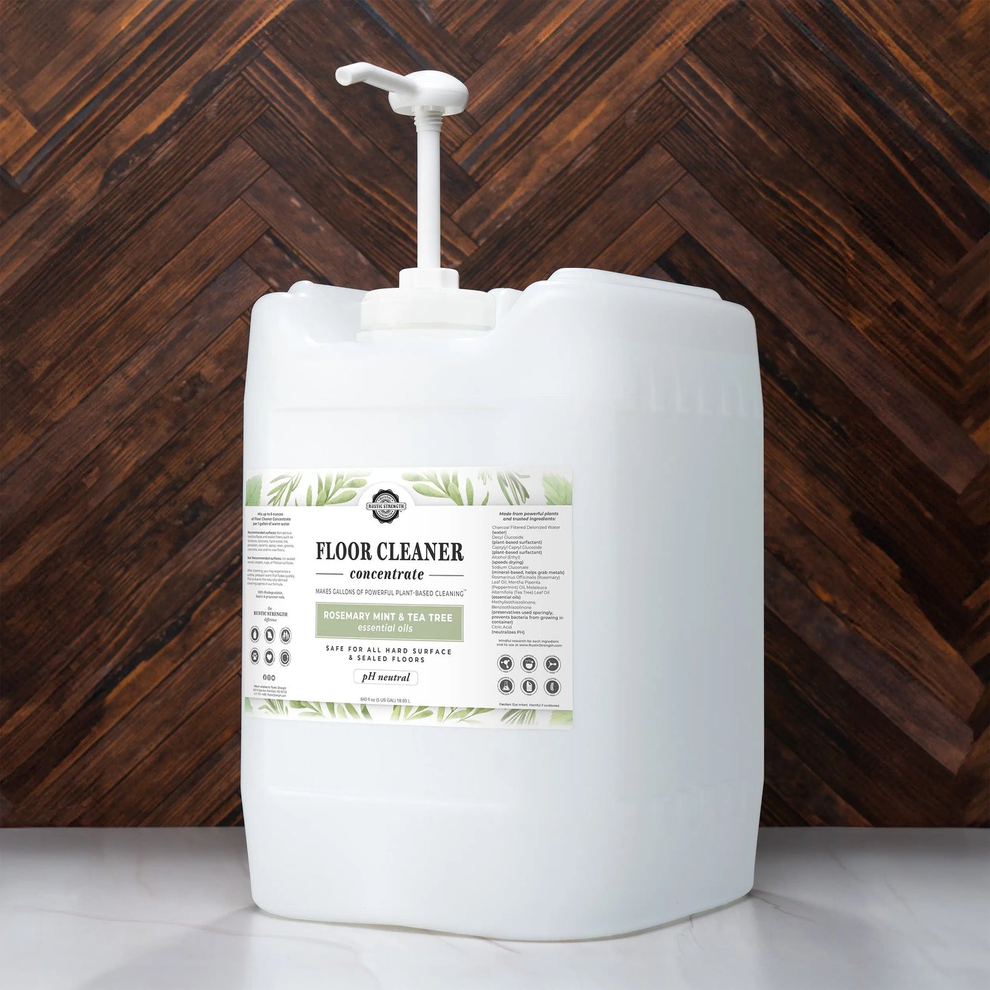 Floor Cleaner Concentrate | Rosemary, Mint & Tea Tree Rustic Strength