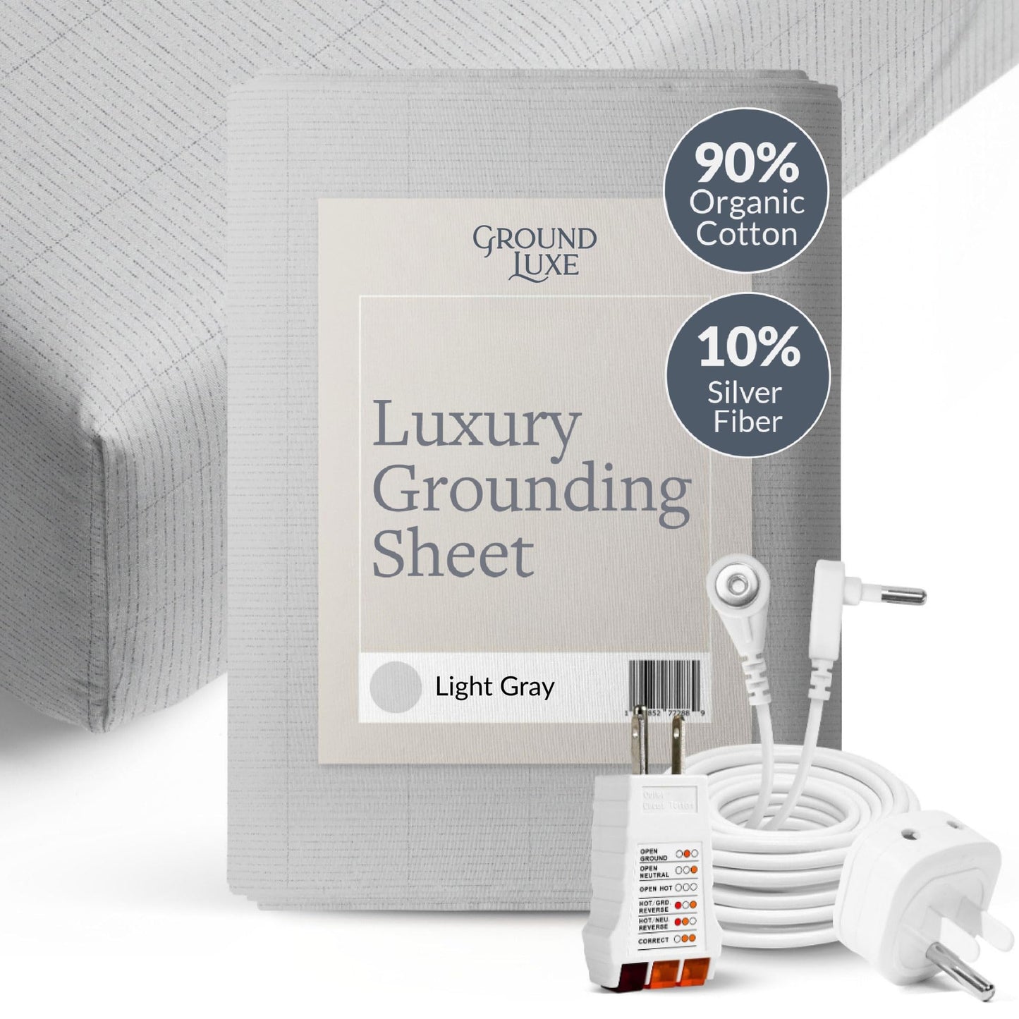 GroundLuxe Fitted Grounding Sheet (Organic Cotton) GroundLuxe