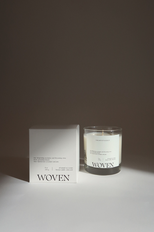 Woven Candle - 8 oz THELIFESTYLEDCO Shop