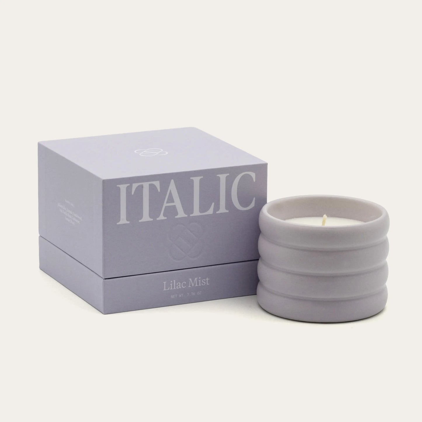 Ceramic Candle & Wick Trimmer Set Italic