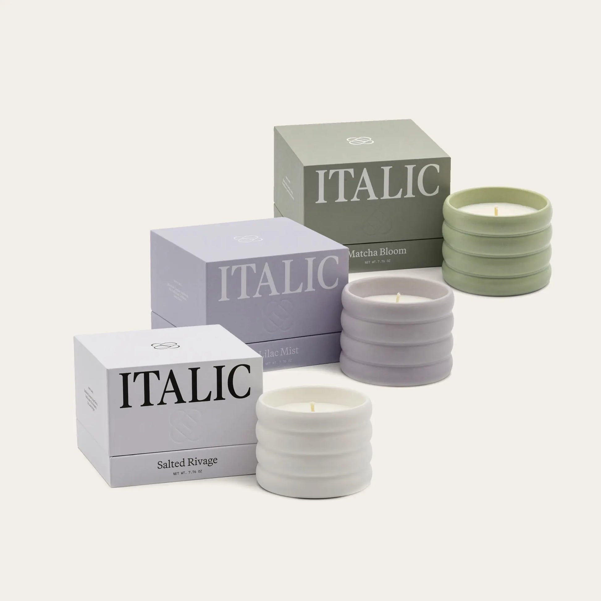 Ceramic Candle Italic