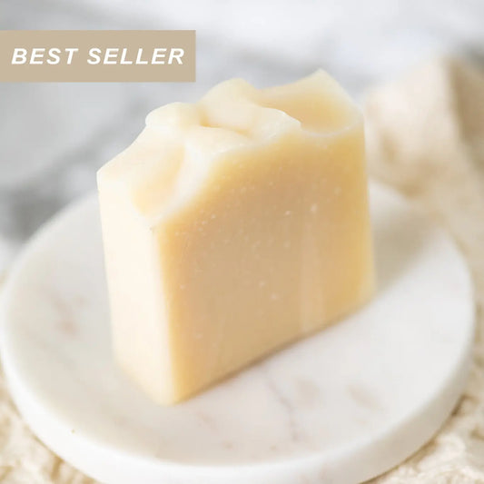 Pure Tallow + Honey Fragrance Free Handmade Tallow and Goat Milk Soap Bar Pretty farm girl