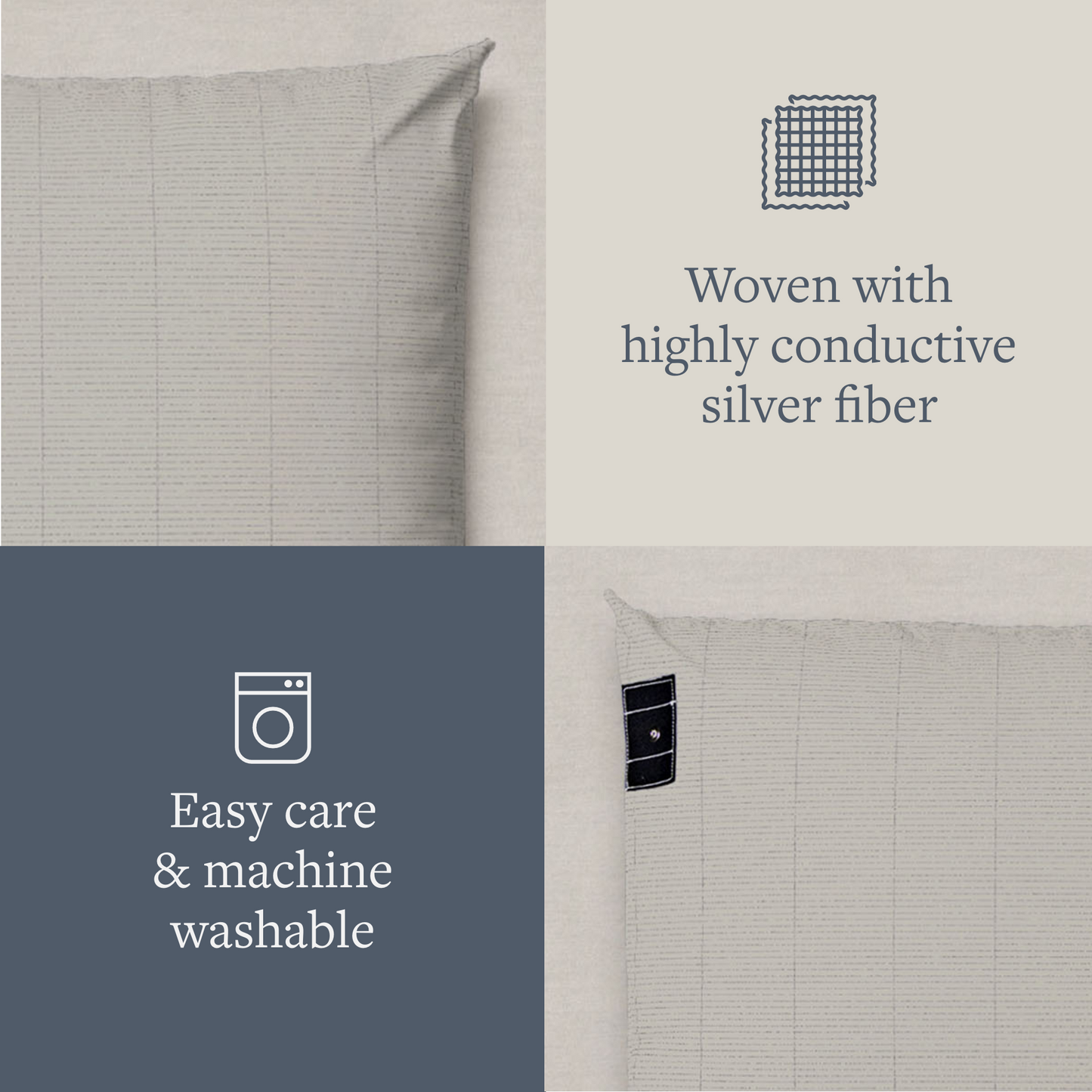 GroundLuxe Luxury Grounding Pillowcase (Organic Cotton) GroundLuxe