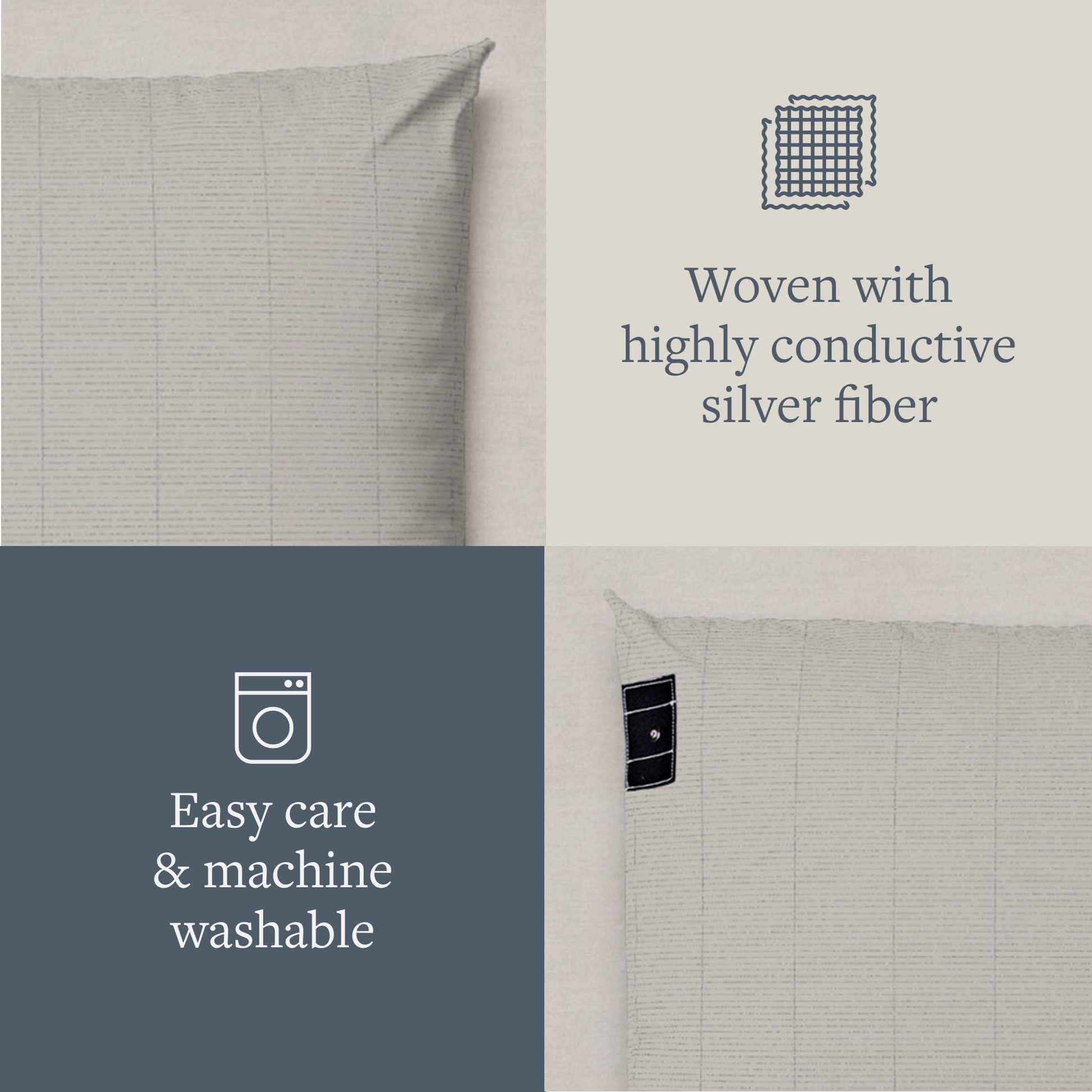 GroundLuxe Luxury Grounding Pillowcase (Organic Cotton) GroundLuxe