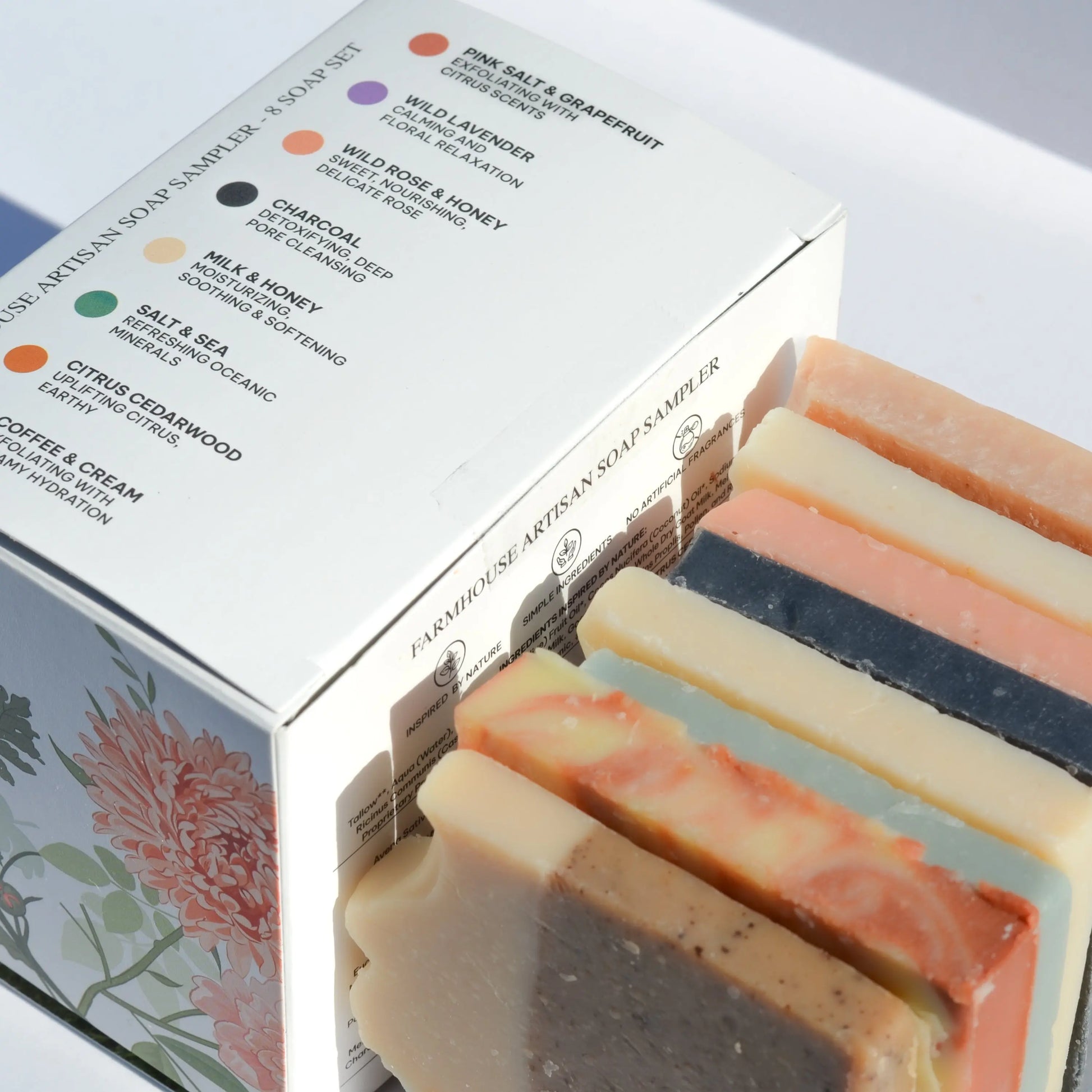 Farmhouse Artisan Goat Milk & Tallow Soap Sampler Pretty farm girl