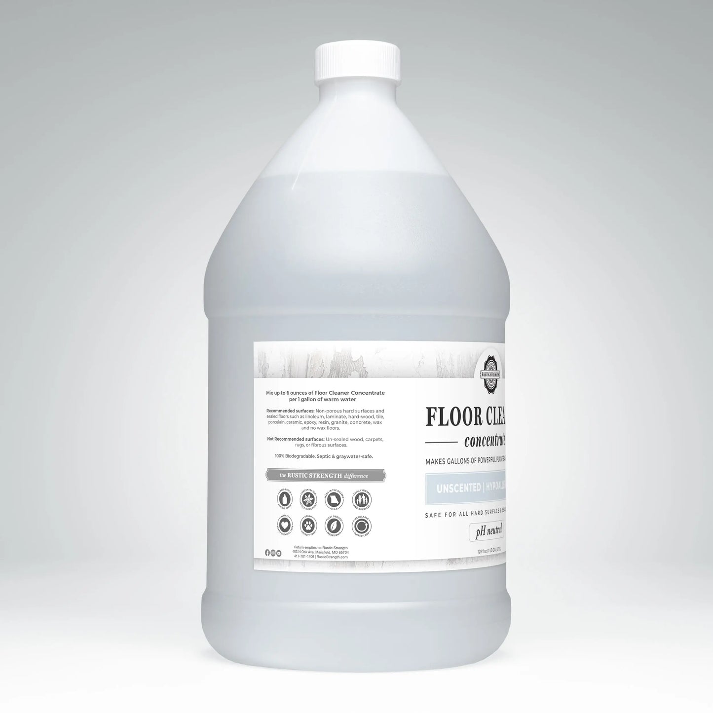 Floor Cleaner Concentrate | Unscented Rustic Strength