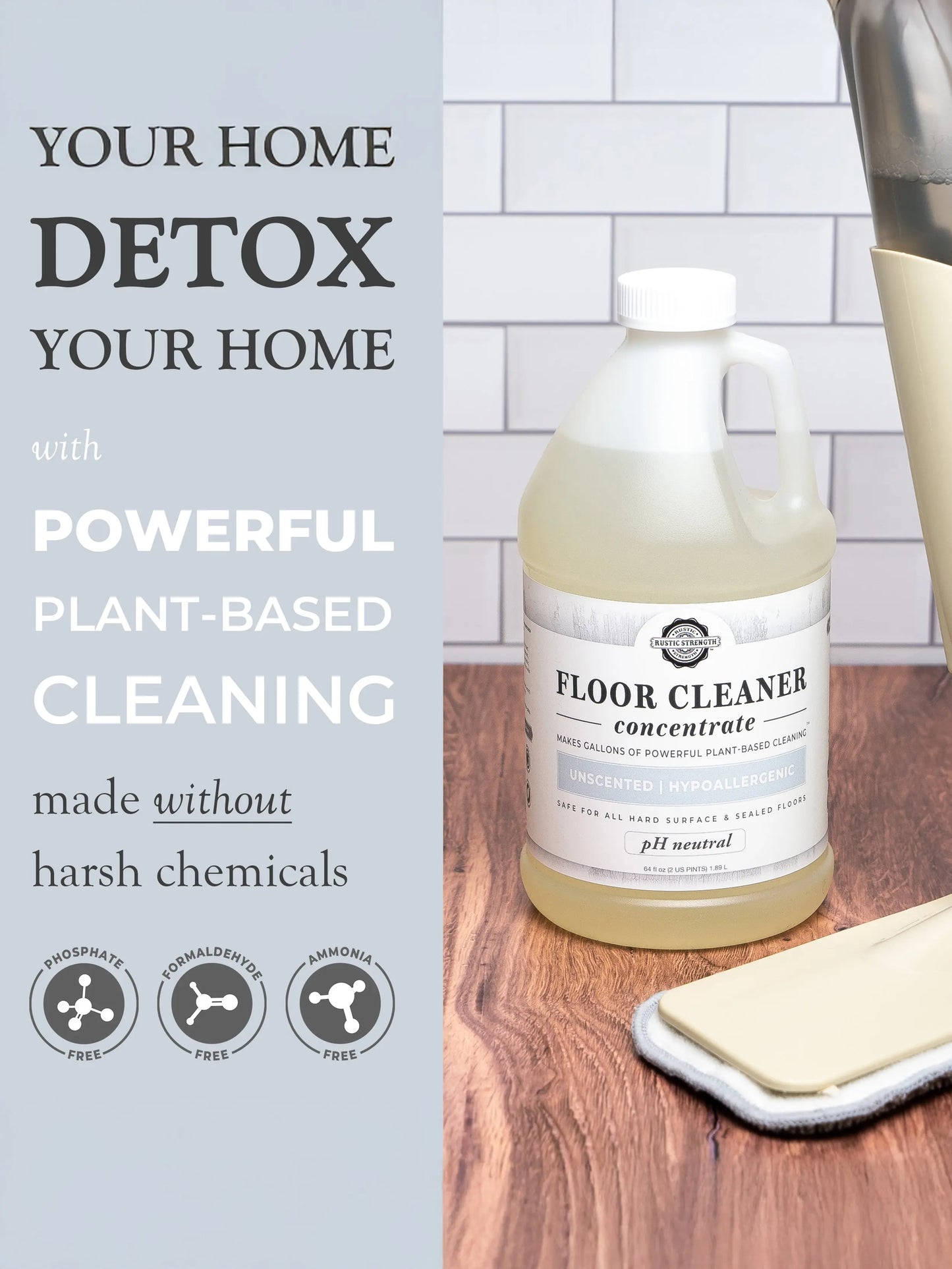 Floor Cleaner Concentrate | Bergamot & Cypress Rustic Strength