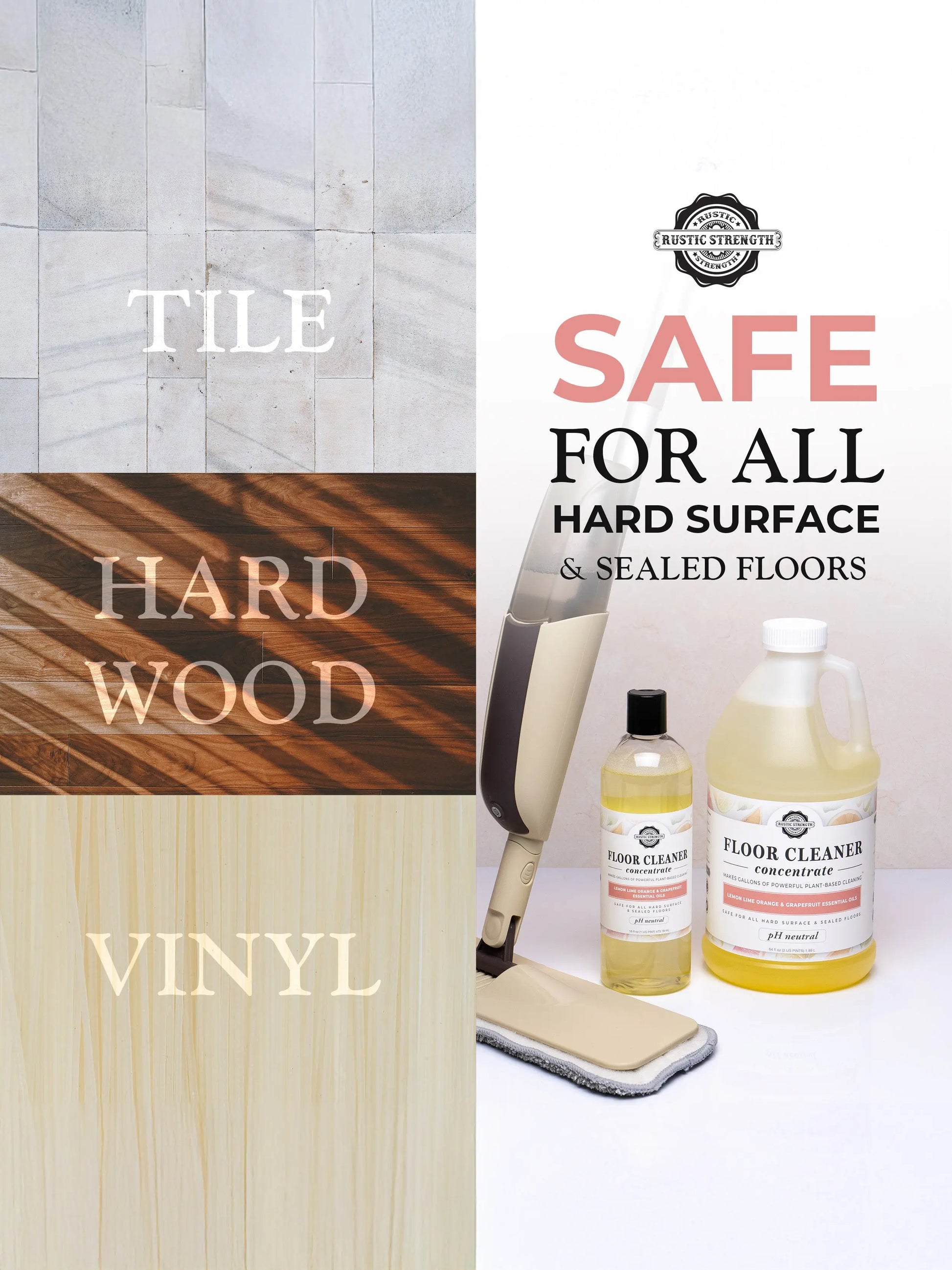 Floor Cleaner Concentrate | Bergamot & Cypress Rustic Strength
