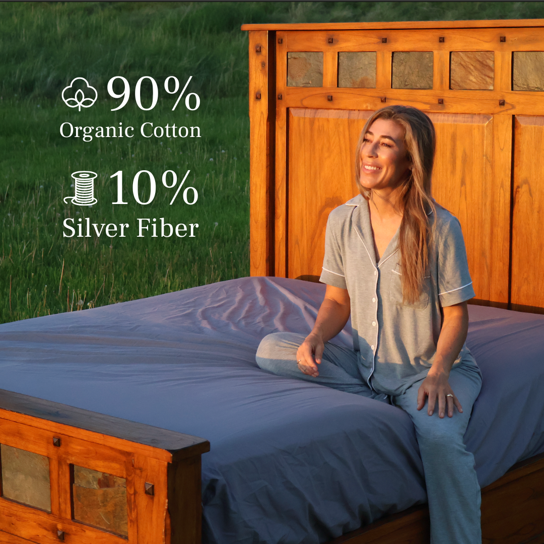 GroundLuxe Fitted Grounding Sheet (Organic Cotton) GroundLuxe