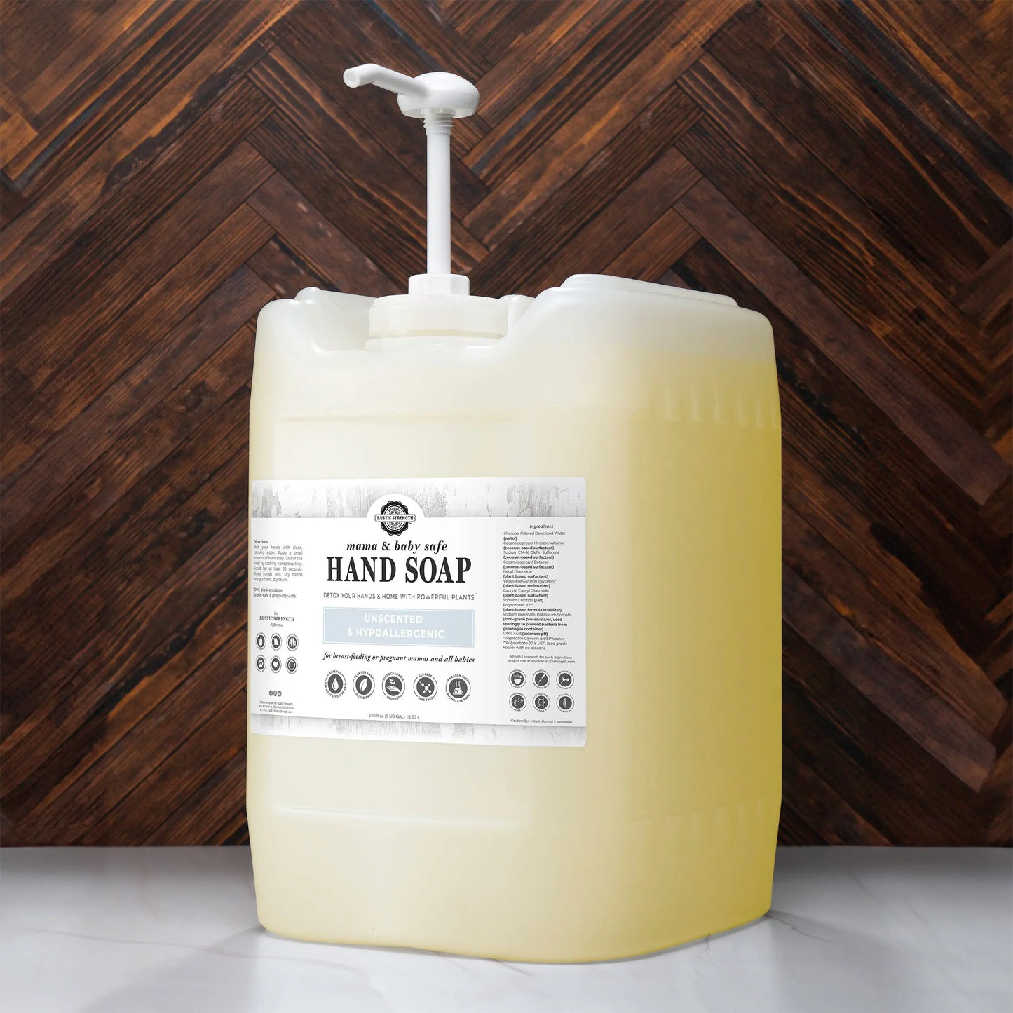 Hand Soap | Mama + Baby Safe Rustic Strength