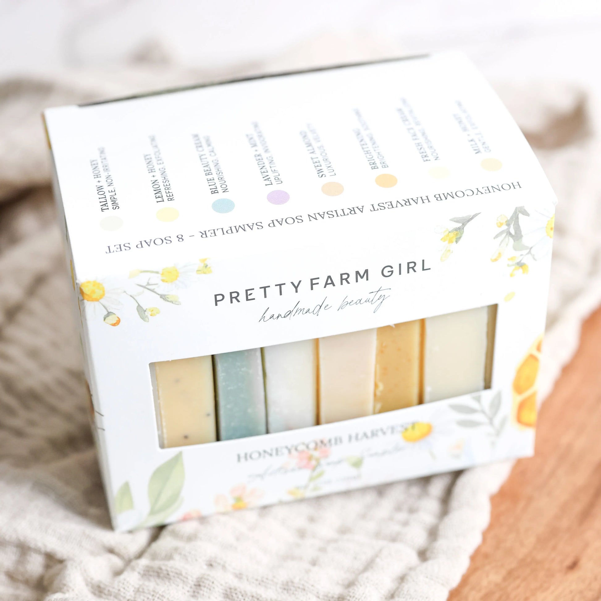 Honeycomb Harvest  Goat Milk & Tallow Soap Sampler Pretty farm girl