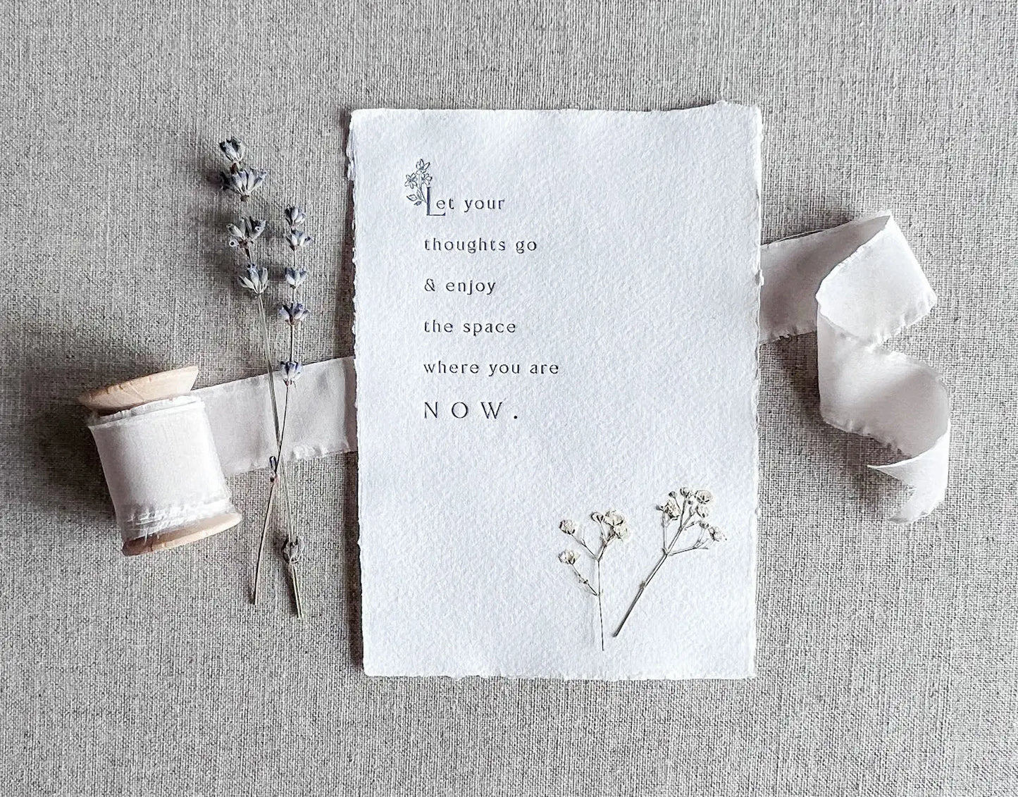 Let Your Thoughts Go // Mental Wellbeing Print Jen Simpson Design, LLC