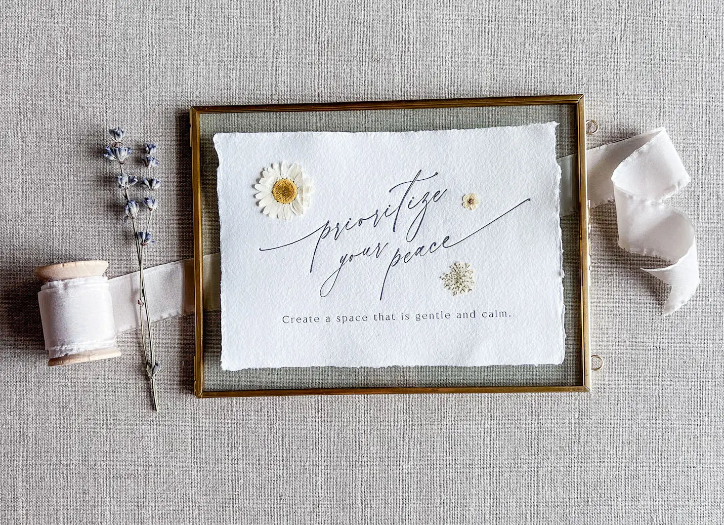 Prioritize Your Peace // Mental Wellbeing Print Jen Simpson Design, LLC