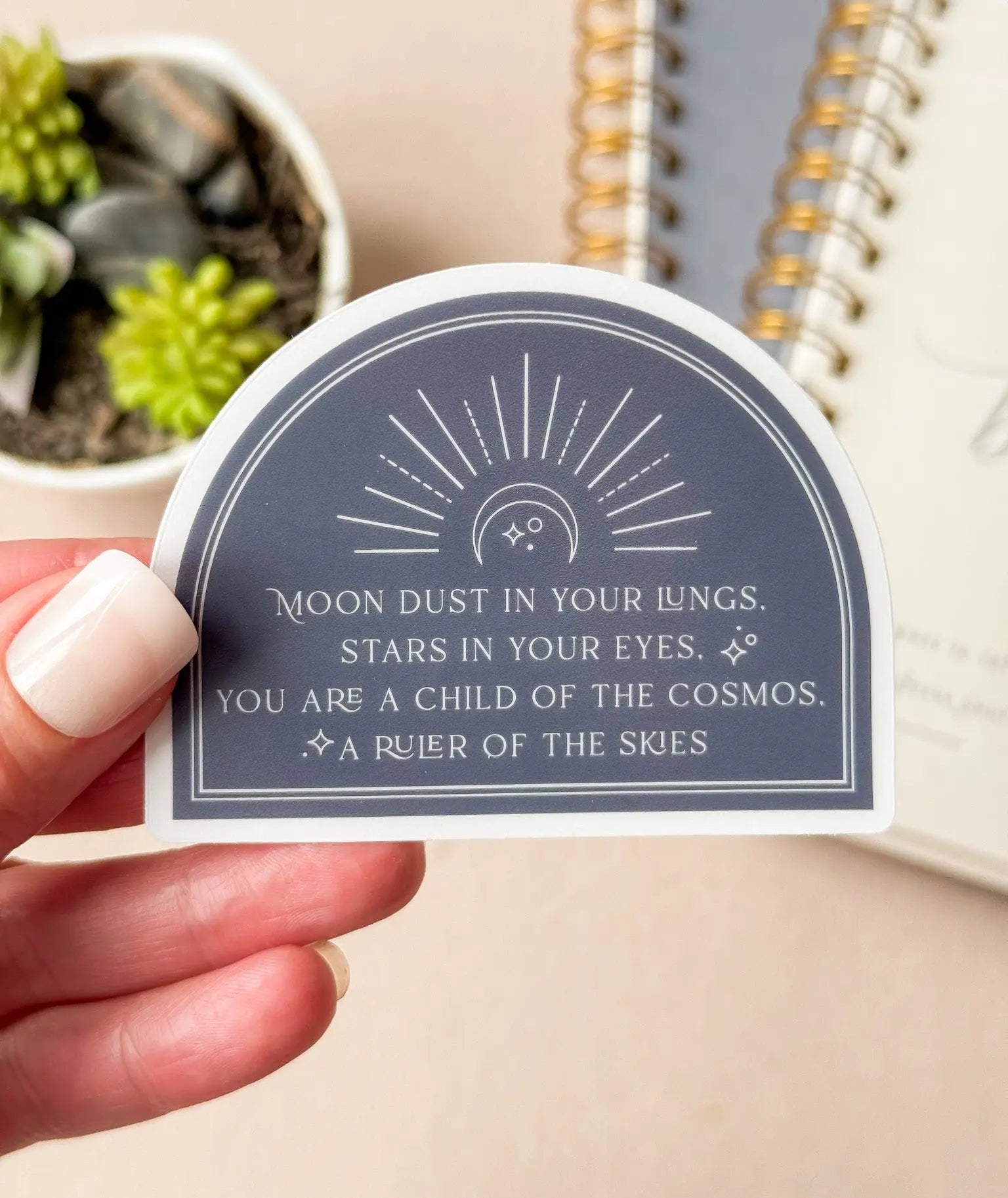 Moon Dust Sticker Jen Simpson Design, LLC