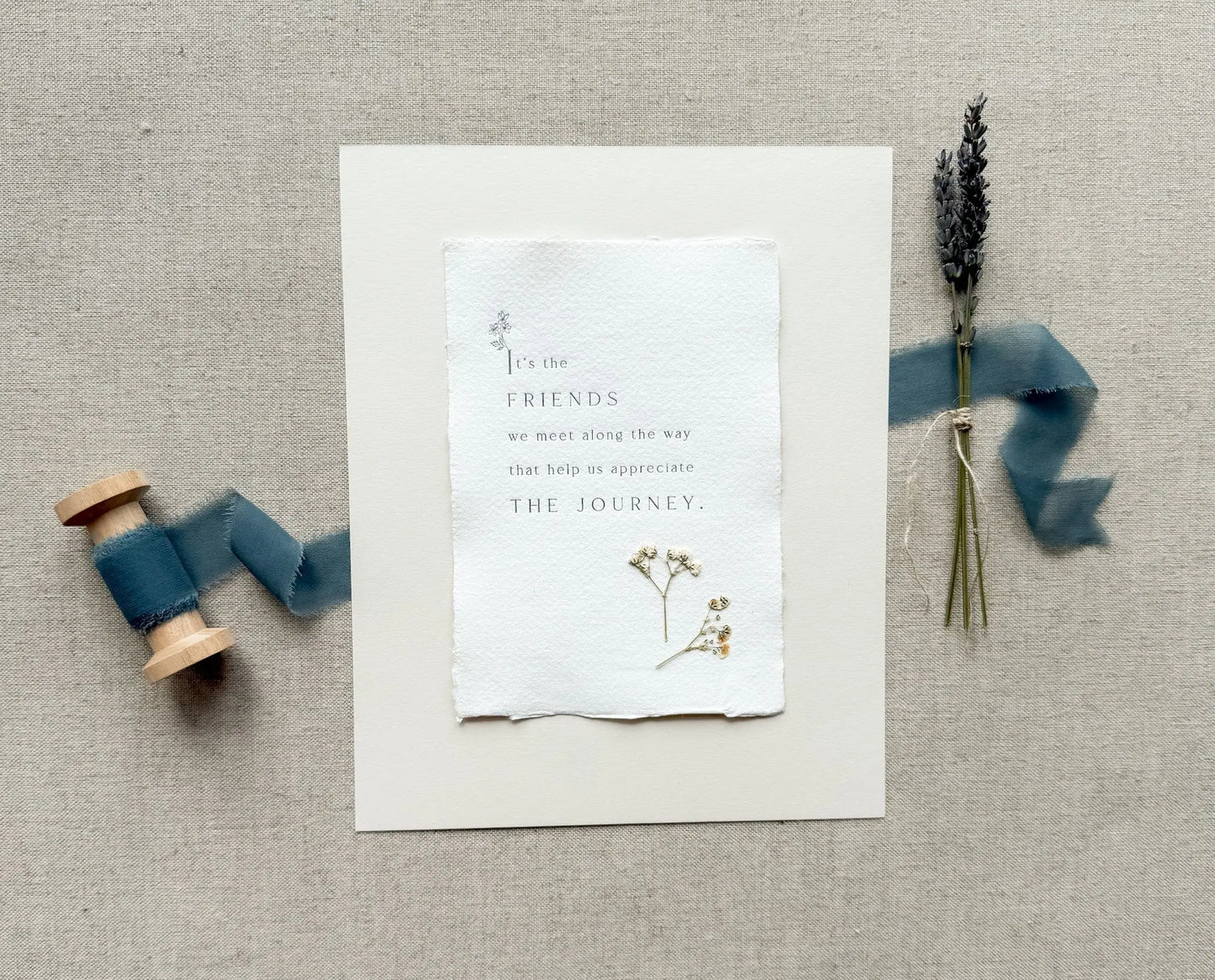 Friendship // Letterpress Print Jen Simpson Design, LLC