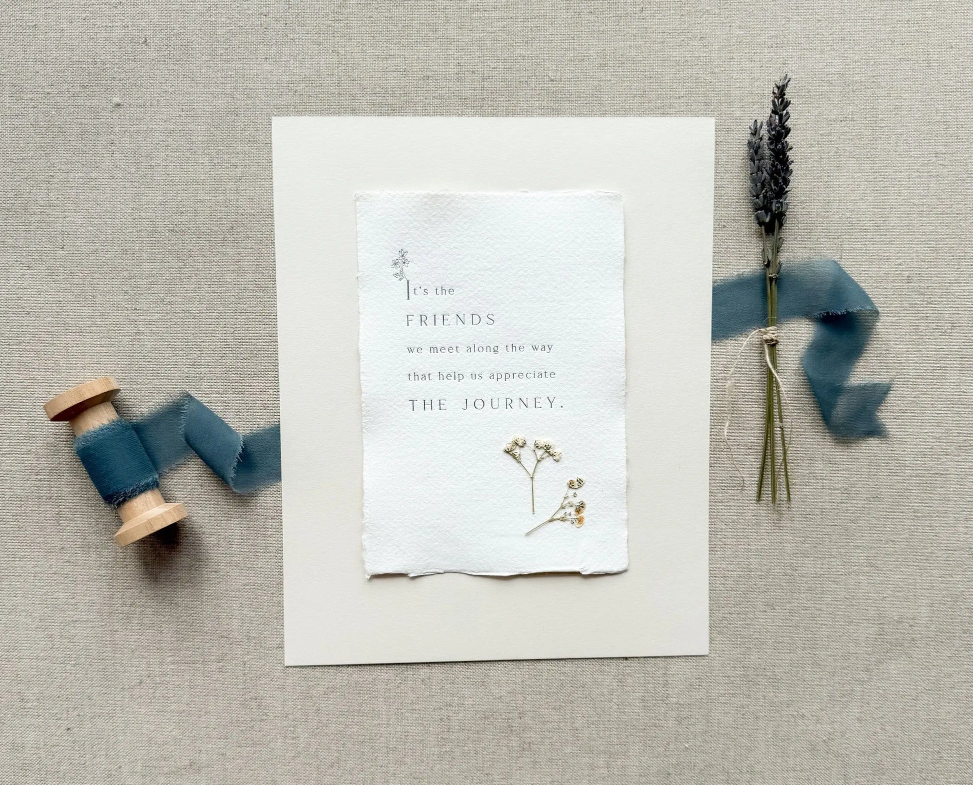 Friendship // Letterpress Print Jen Simpson Design, LLC