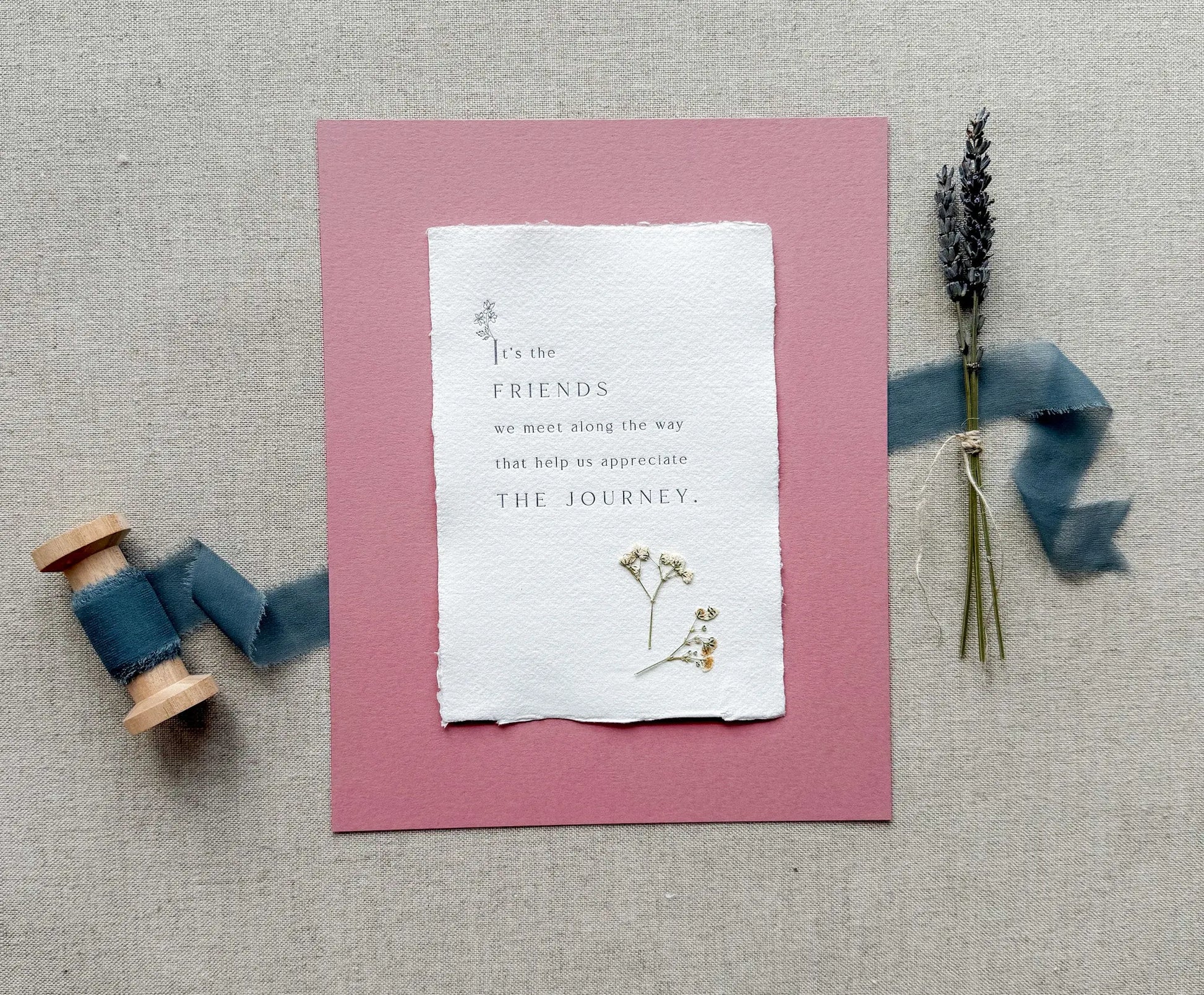 Friendship // Letterpress Print Jen Simpson Design, LLC