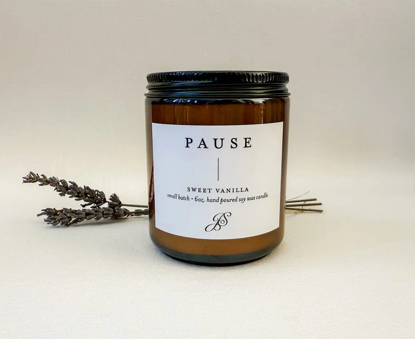 P A U S E // Hand Poured Soy Wax Candle Jen Simpson Design, LLC