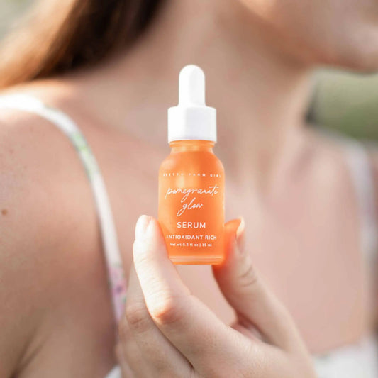 Pomegranate Glow Natural Skin Protecting Serum Pretty farm girl