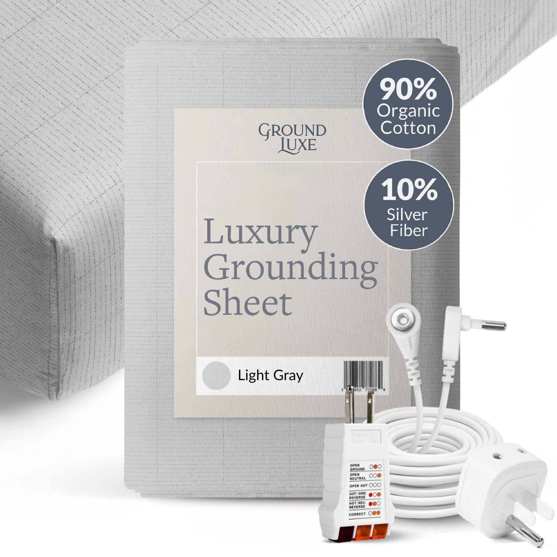 GroundLuxe Fitted Grounding Sheet (Organic Cotton) GroundLuxe