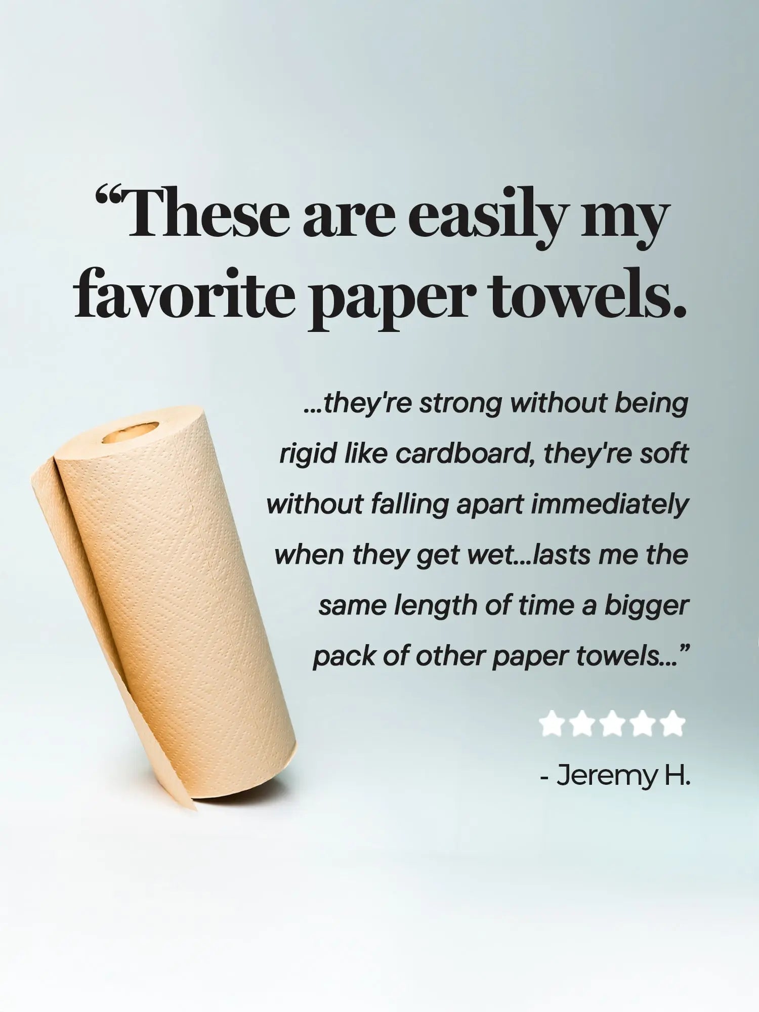 Panda Eco Paper | Bamboo Paper Towel Sample Rustic Strength