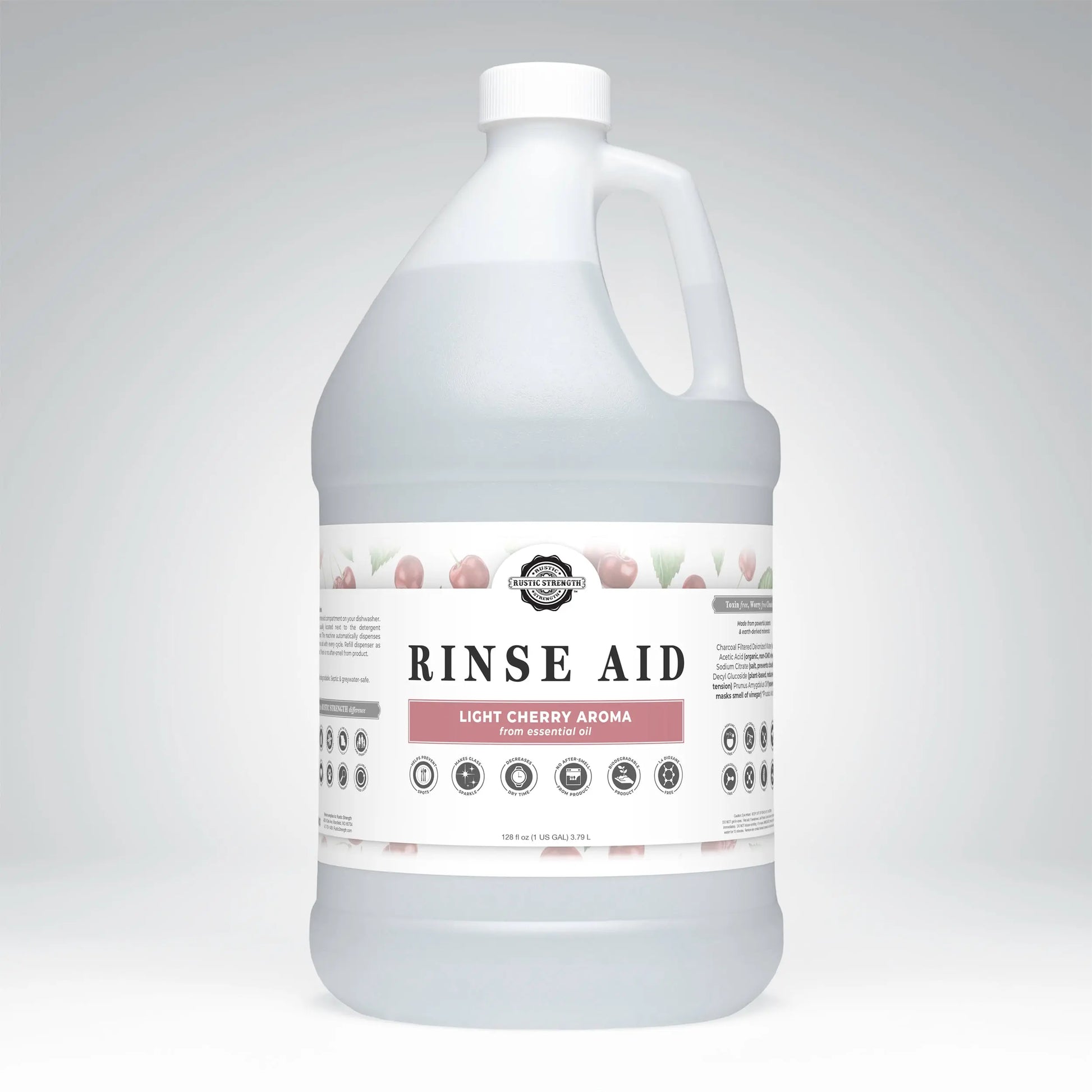 Rinse Aid for Automatic Dishwashers | Light Cherry Rustic Strength