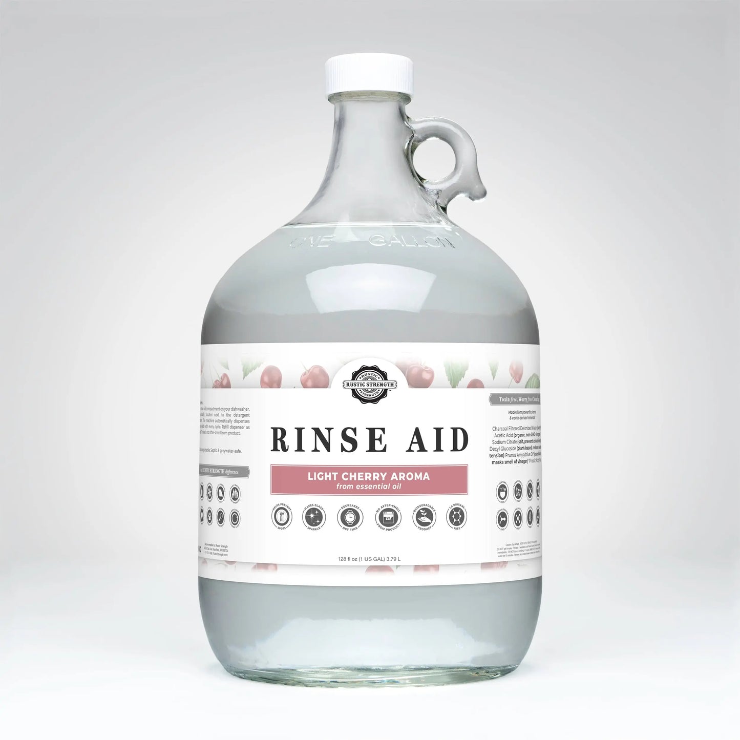 Rinse Aid for Automatic Dishwashers | Light Cherry Rustic Strength