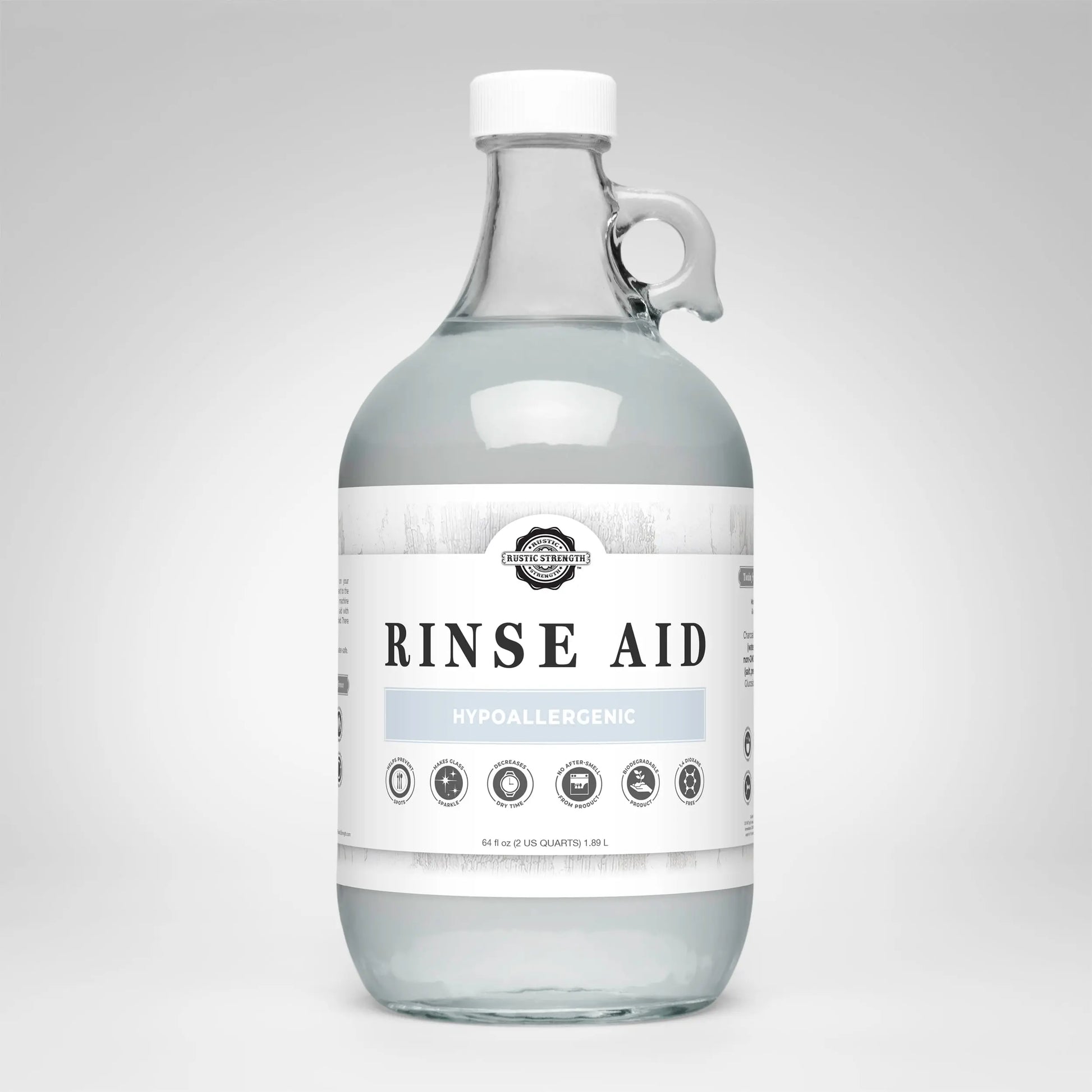 Rinse Aid for Automatic Dishwashers | Unscented Rustic Strength
