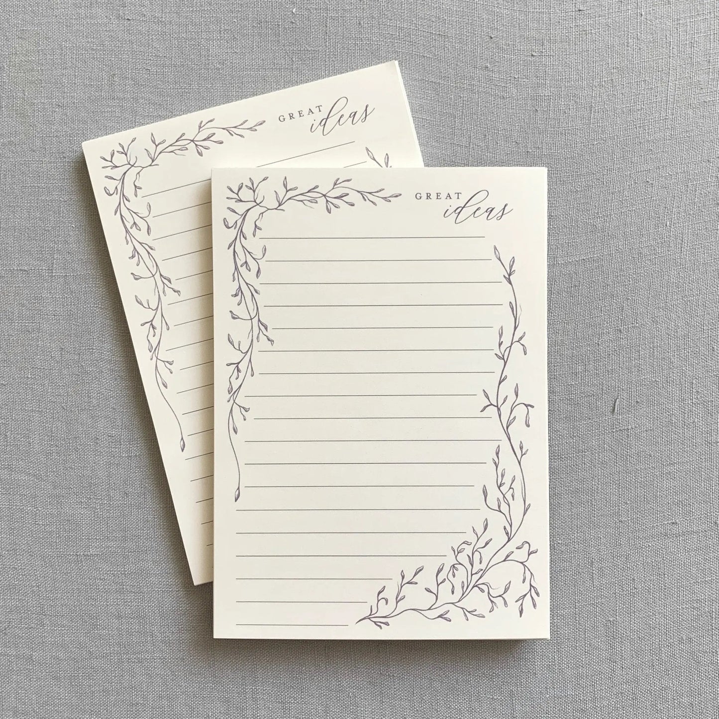 Great Ideas // Whimsical Vines Notepad Jen Simpson Design, LLC