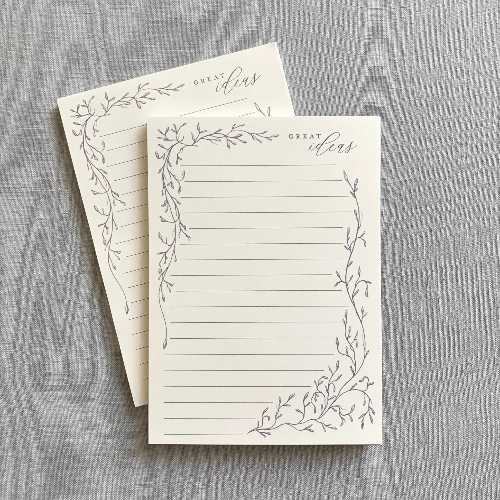 Great Ideas // Whimsical Vines Notepad Jen Simpson Design, LLC