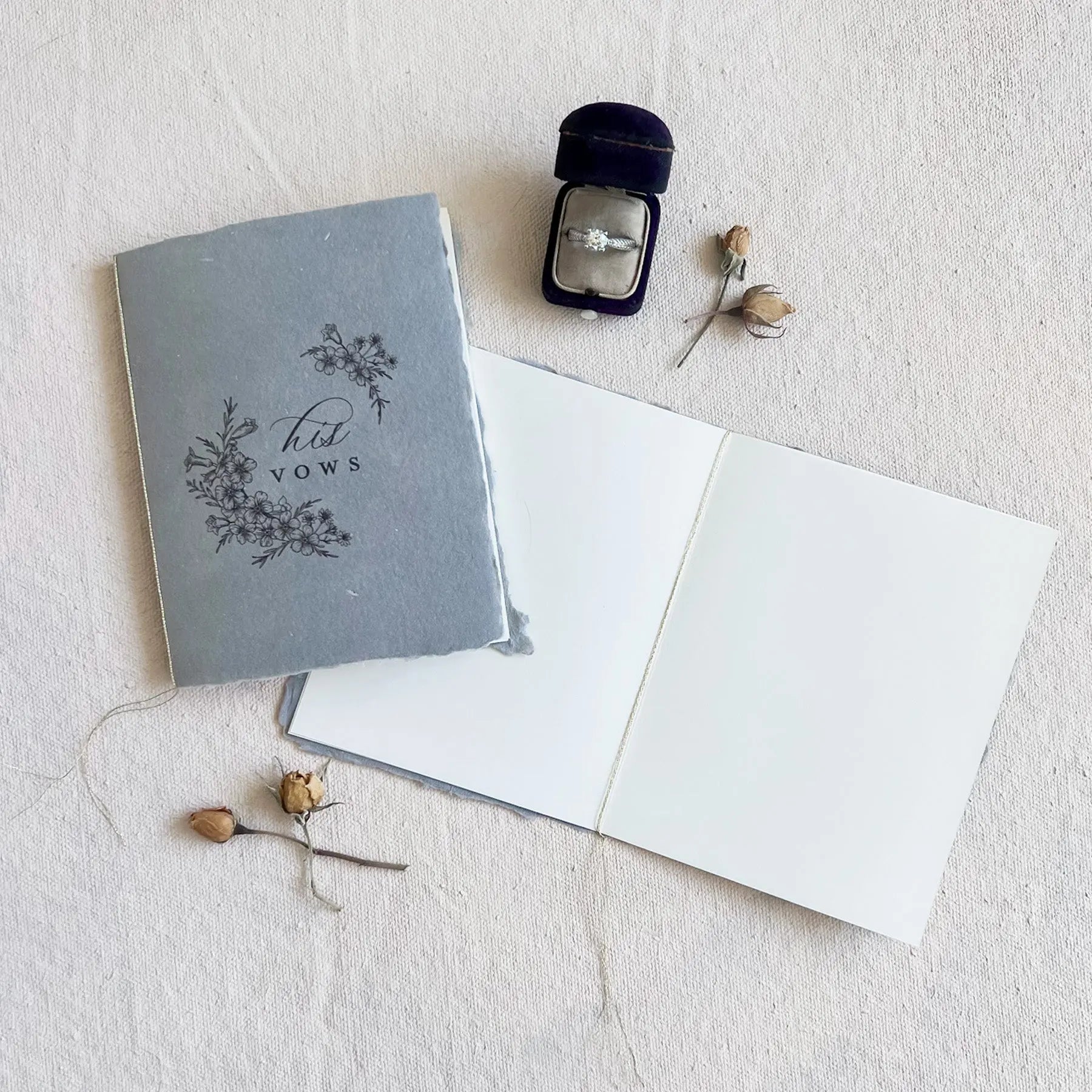 His and Hers Vow Book Set Jen Simpson Design, LLC