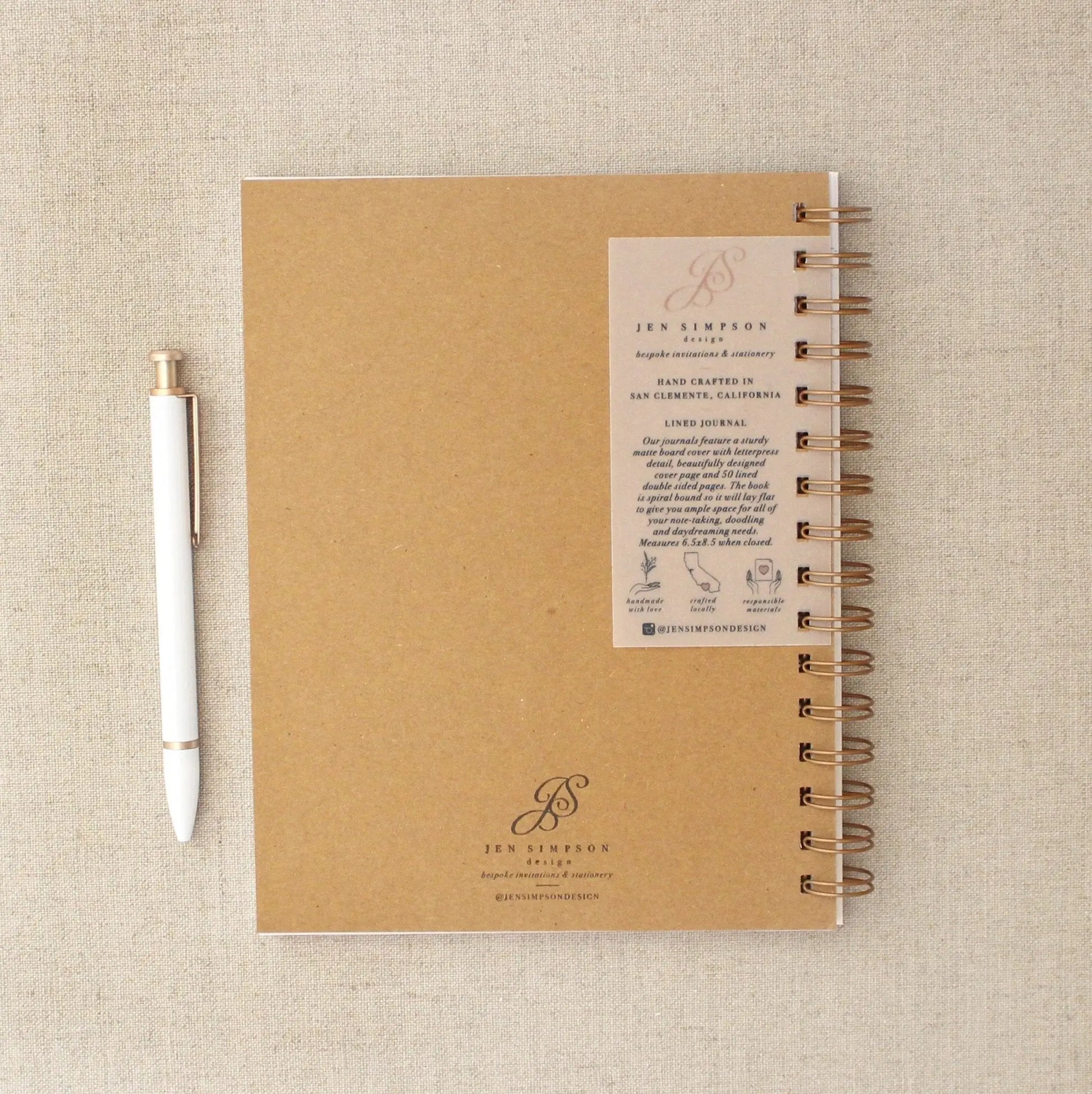 New! Beautiful Thoughts // Journal Jen Simpson Design, LLC