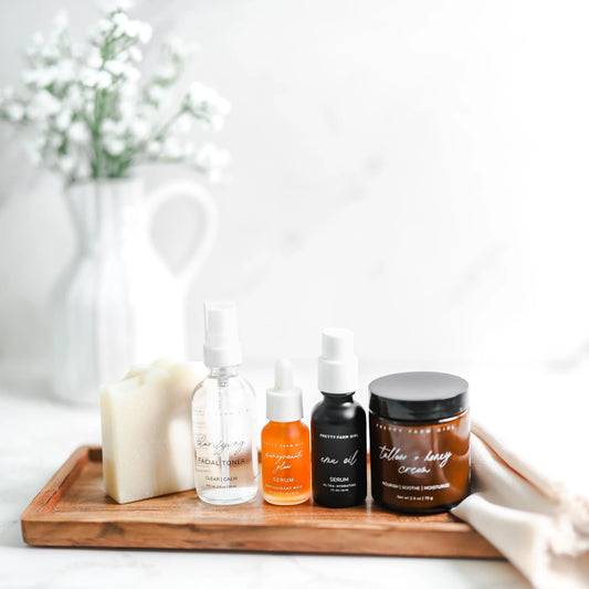 Sensitive Skin Fragrance Free Skincare Routine Essentials Kit Pretty farm girl