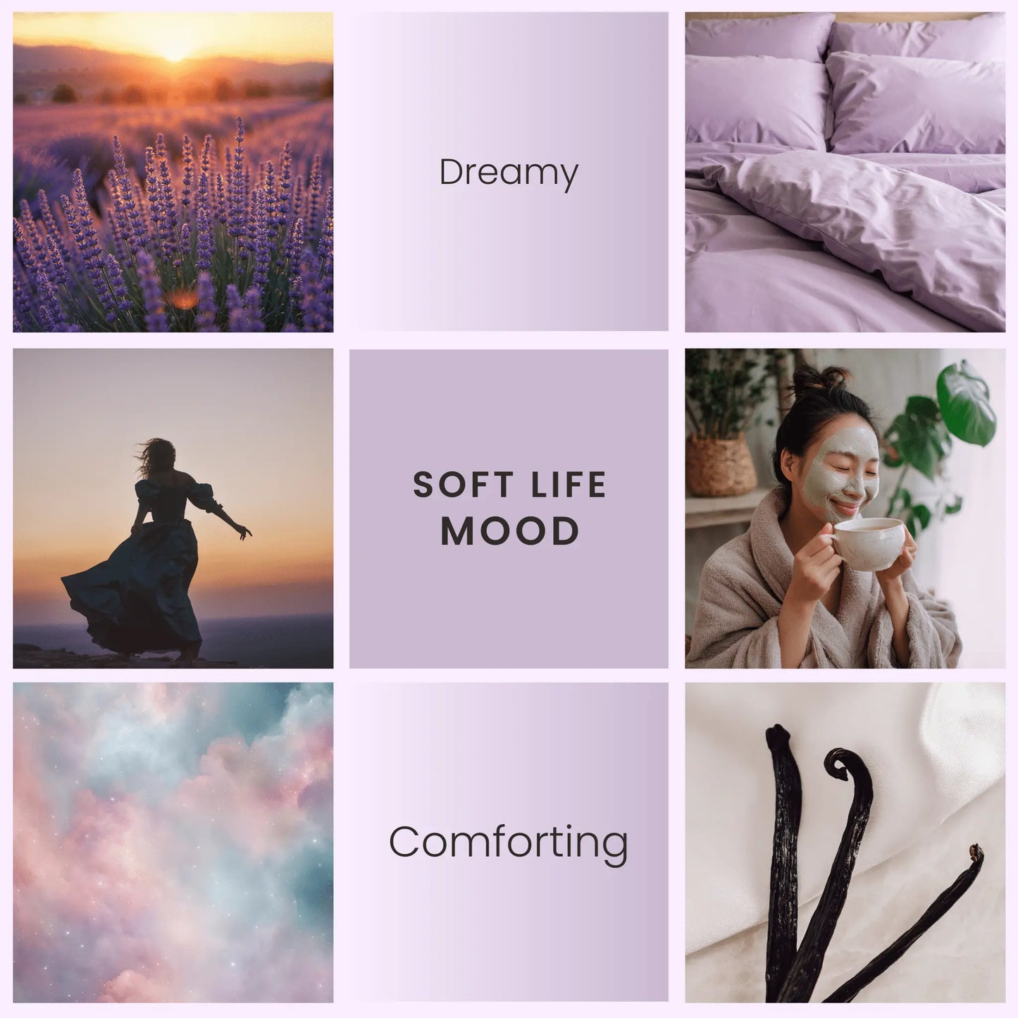 Soft Life - Lavender & Vanilla Room Spray Vibe & Glo Candle Studio