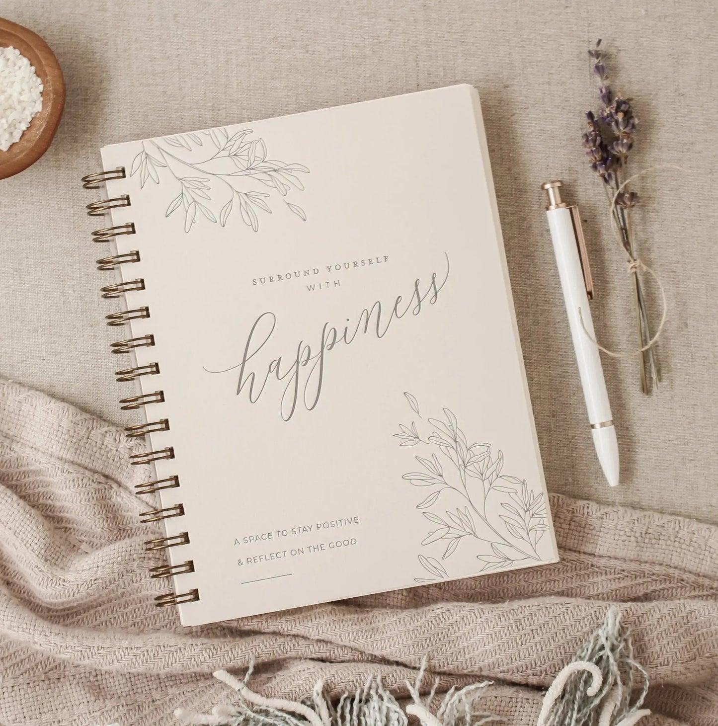 Surround Yourself with Happiness Journal Jen Simpson Design, LLC