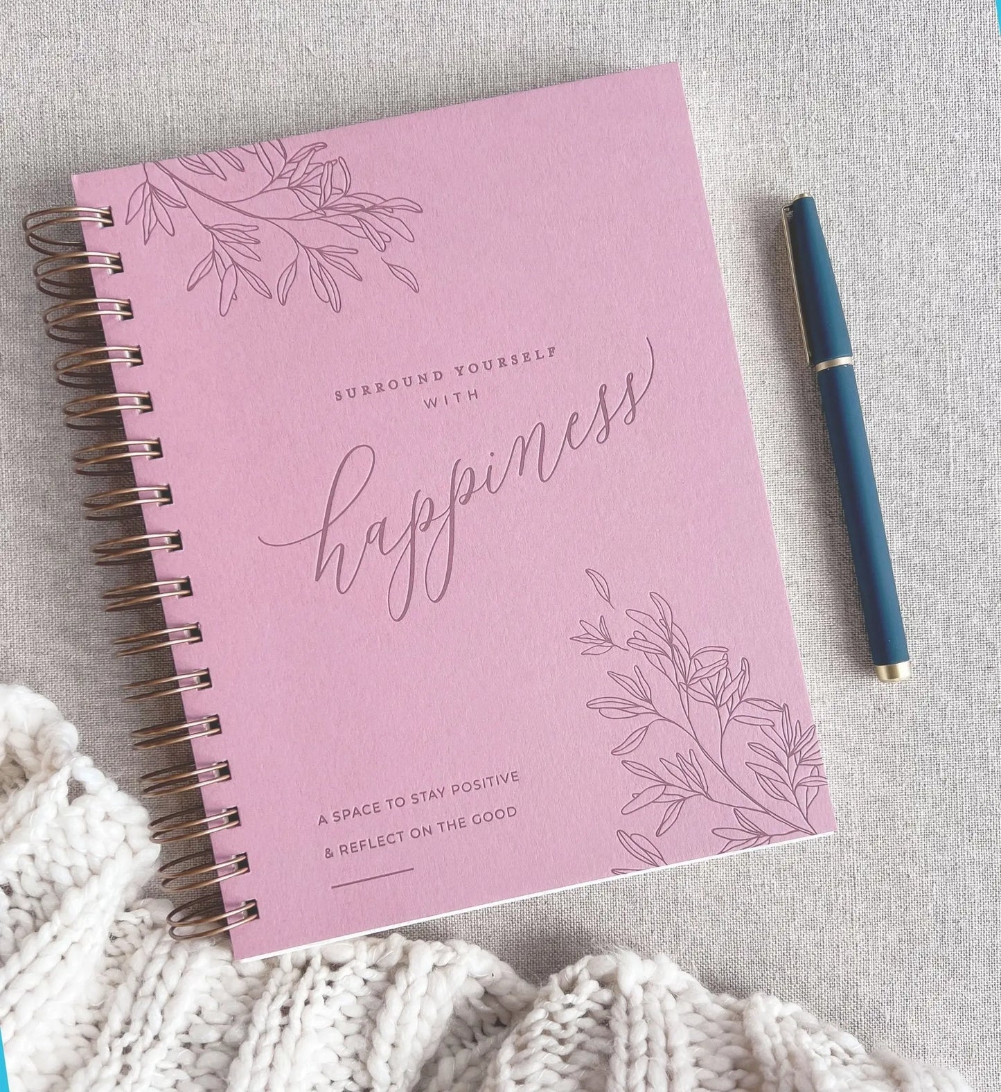 Surround Yourself with Happiness Journal Jen Simpson Design, LLC