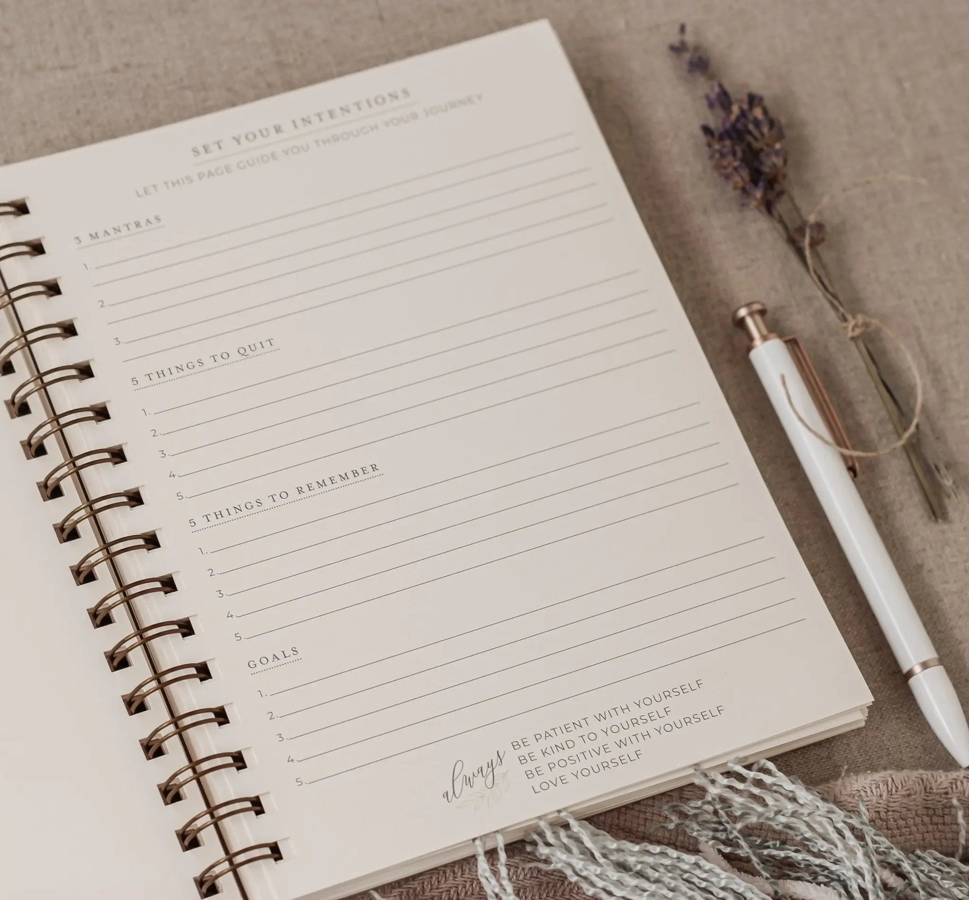 Surround Yourself with Happiness Journal Jen Simpson Design, LLC