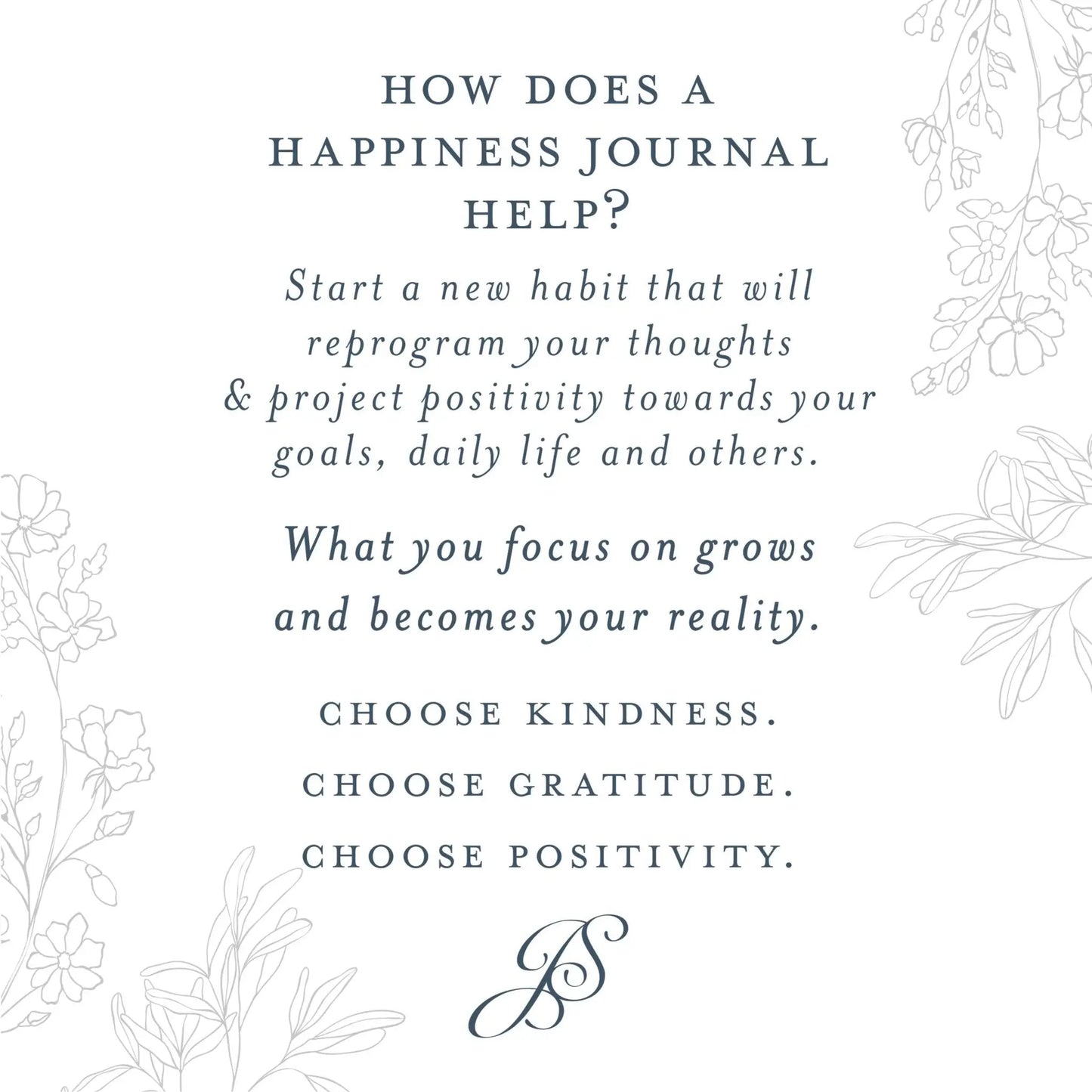 Surround Yourself with Happiness Journal Jen Simpson Design, LLC