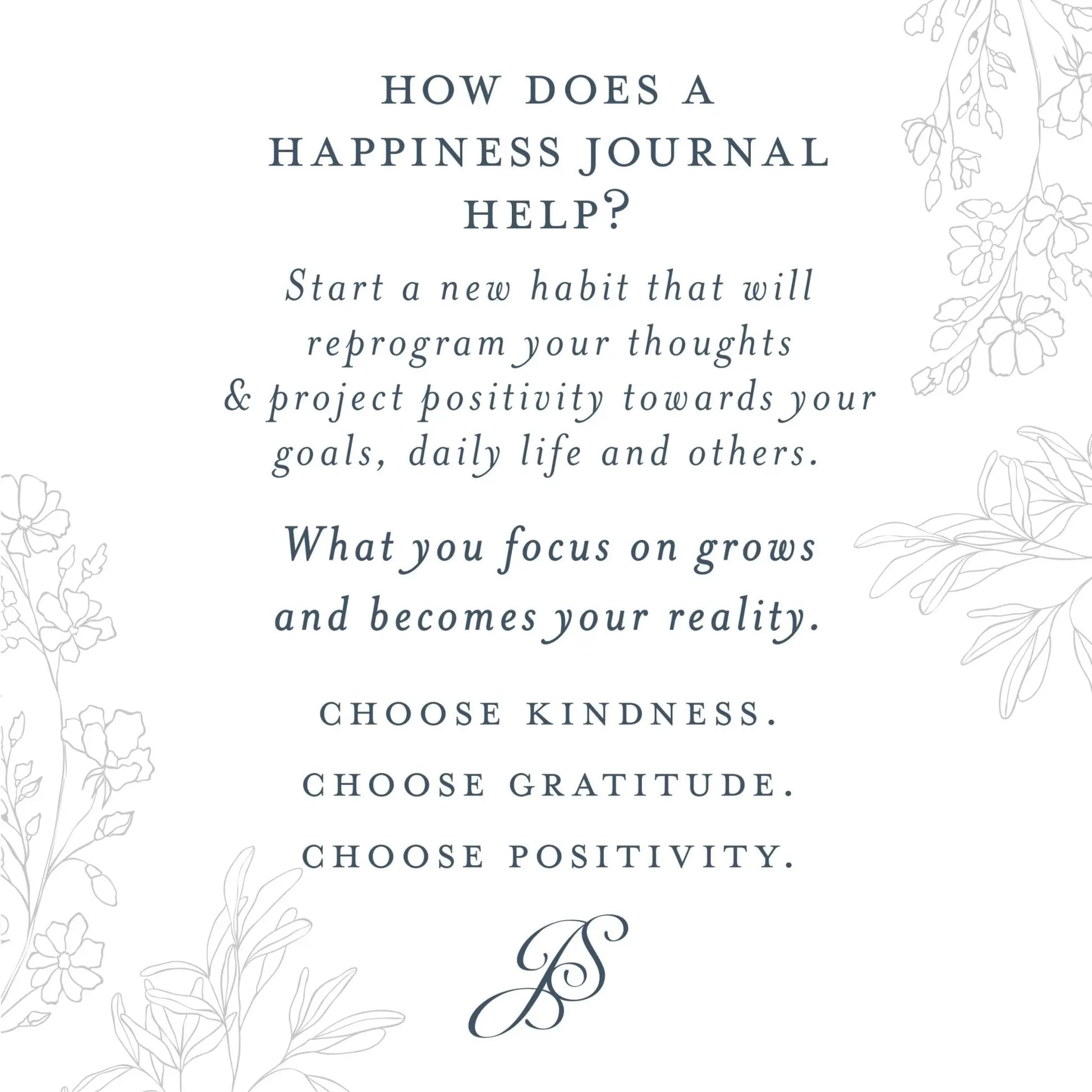 Surround Yourself with Happiness Journal Jen Simpson Design, LLC