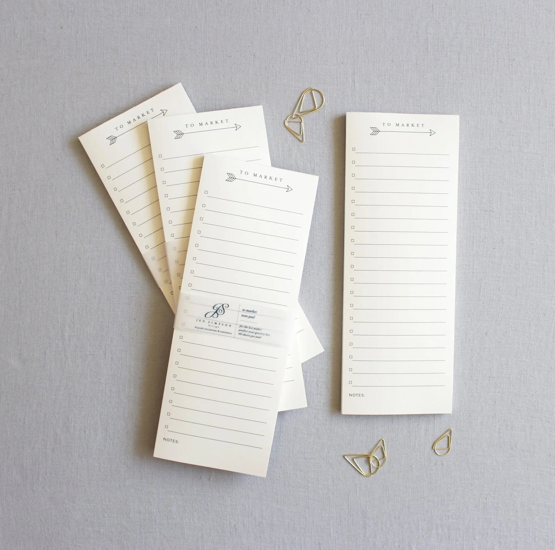 To Market // Notepad Jen Simpson Design, LLC