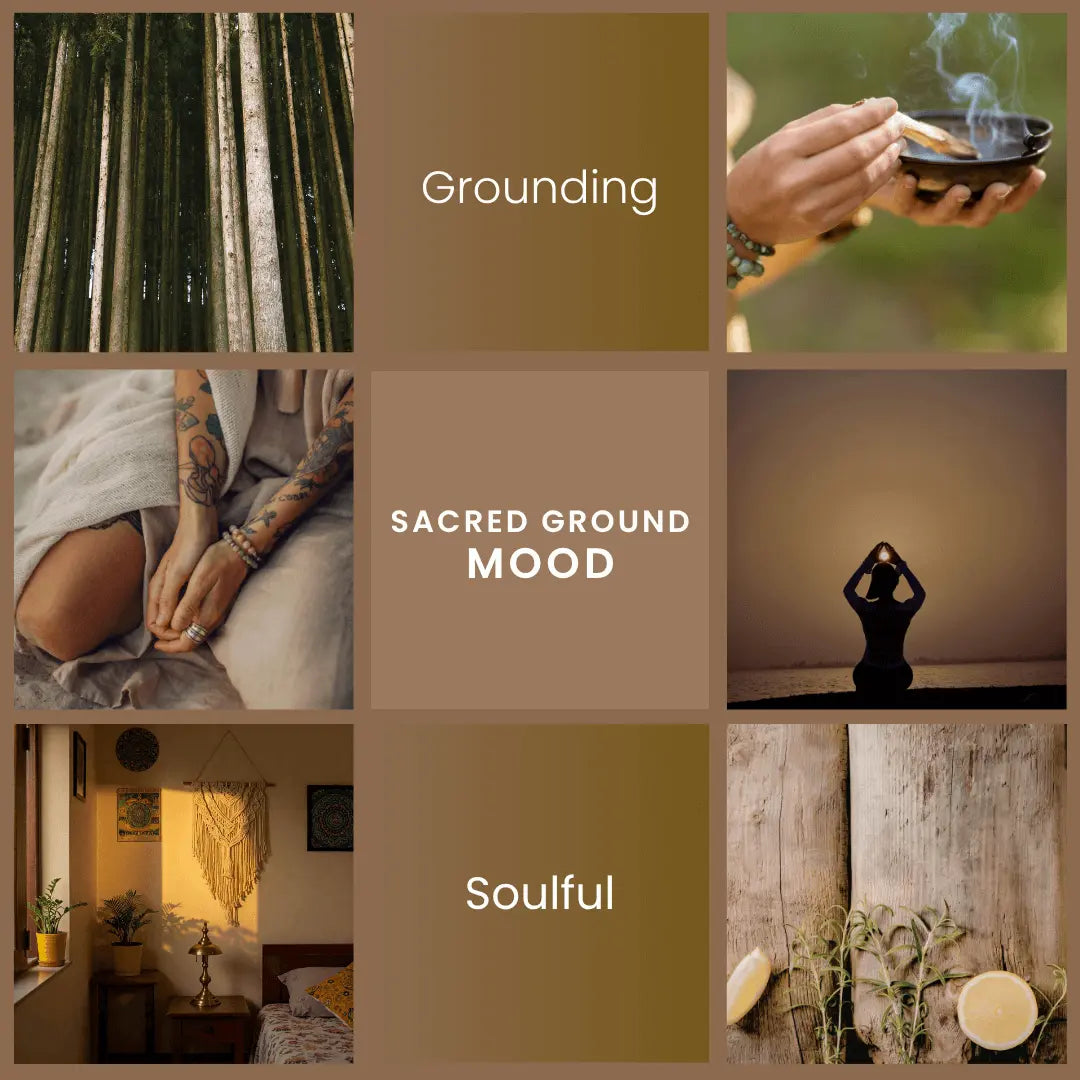 Sacred Ground – Citrus Zest & Palo Santo Room Spray Vibe & Glo Candle Studio